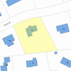 120 Rachel Rd, Newton MA 02459-2913 plot plan
