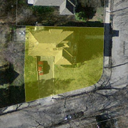 131 Oxford Rd, Newton MA 02459-2408 aerial view