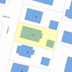 80 Tolman St, Newton MA 02465-1020 plot plan