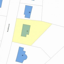 32 Avondale Rd, Newton MA  02459-1619 plot plan