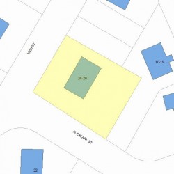 26 High St, Newton MA 02461-1926 plot plan