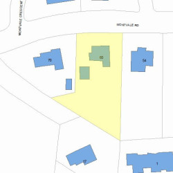 60 Montvale Rd, Newton MA 02459-1360 plot plan