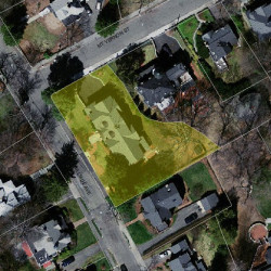 64 Hillside Ave, Newton MA  02465-2544 aerial view