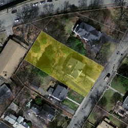 33 Hancock St, Newton MA 02466-2308 aerial view