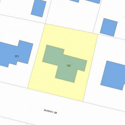 165 Fairway Dr, Newton MA 02465-1714 plot plan