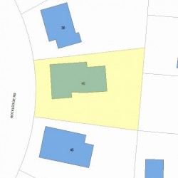 40 Rockledge Rd, Newton MA 02461-1800 plot plan