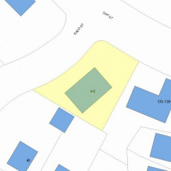4 Saco St, Newton MA 02464-1335 plot plan