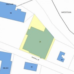 26 Farwell St, Newton MA  02460-1071 plot plan