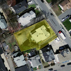 59 Parsons St, Newton MA 02465-2137 aerial view