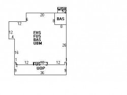 40 Clyde St, Newton MA  02460-2209 floor plan
