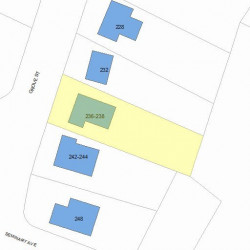 236 Grove St, Newton MA 02466-2209 plot plan