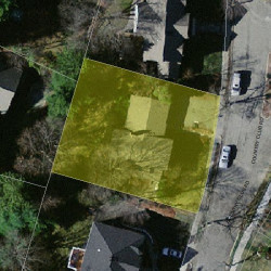 203 Country Club Rd, Newton MA  02459-3118 aerial view