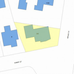 5 Forest St, Newton MA 02461-1420 plot plan