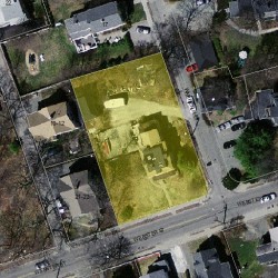 15 Webster St, Newton MA  02465-1855 aerial view