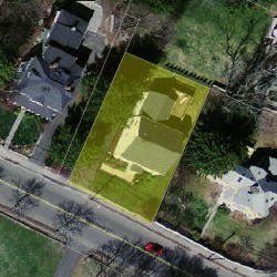 396 Dedham St, Newton MA  02459-2928 aerial view