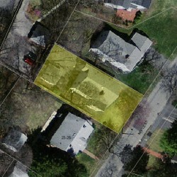 19 Maple St, Newton MA  02466-2404 aerial view