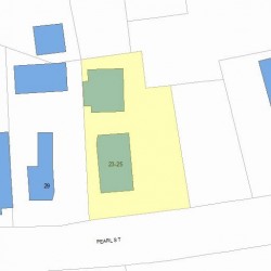 23 Pearl St, Newton MA  02458-1635 plot plan