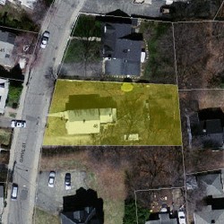 46 Curve St, Newton MA  02465-2207 aerial view