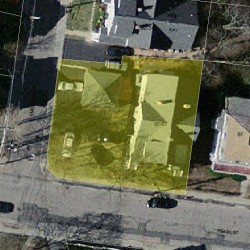 65 Pearl St, Newton MA 02458-1609 aerial view