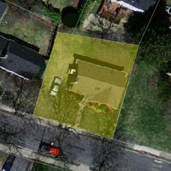 198 Adams Ave, Newton MA  02465-1501 aerial view