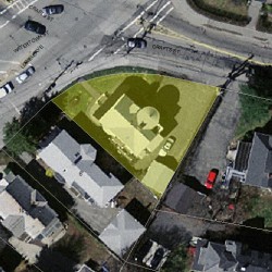 2 Lowell Ave, Newton MA 02460-1612 aerial view