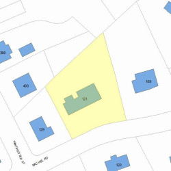 121 Rachel Rd, Newton MA  02459-2924 plot plan
