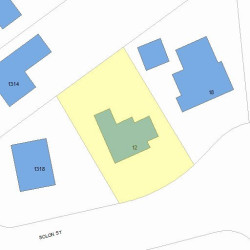 12 Solon St, Newton MA 02461-1827 plot plan