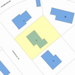 10 Pierrepont Rd, Newton MA 02462-1118 plot plan