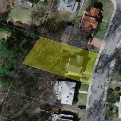 130 Garland Rd, Newton MA  02459-1710 aerial view