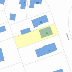 365 Cherry St, Newton MA 02465-1831 plot plan