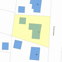74 Greenlawn Ave, Newton MA  02459-1714 plot plan