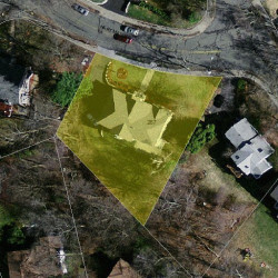 267 Hartman Rd, Newton MA  02459-2815 aerial view