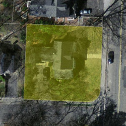 507 Lowell Ave, Newton MA 02460-2329 aerial view