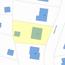 37 Kenwood Ave, Newton MA 02459-1421 plot plan