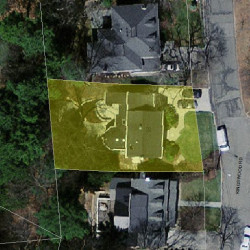 22 Kingswood Rd, Newton MA 02466-1013 aerial view