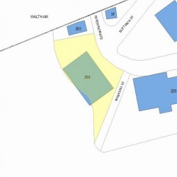 209 Riverview Ave, Newton MA  02466-1360 plot plan