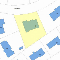80 Farina Rd, Newton MA 02459-2860 plot plan