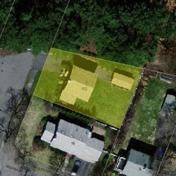 172 Winslow Rd, Newton MA  02468-1740 aerial view