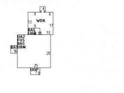 24 Garland Rd, Newton MA  02459-1709 floor plan