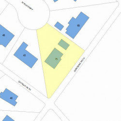 75 Osborne Path, Newton MA 02459-3542 plot plan