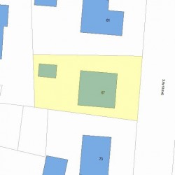 67 Davis Ave, Newton MA 02465-1925 plot plan