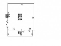 200 Church St, Newton MA  02458-1951 floor plan