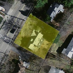 133 Brookline St, Newton MA 02467 aerial view