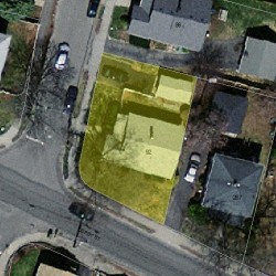 92 Tolman St, Newton MA 02465-1020 aerial view