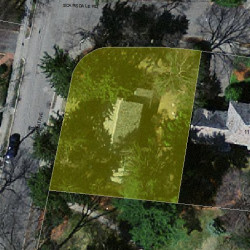 50 Beaumont Ave, Newton MA  02460-2331 aerial view