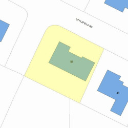 56 Littlefield Rd, Newton MA  02459-3011 plot plan