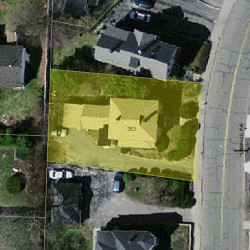 353 Linwood Ave, Newton MA 02460-1342 aerial view