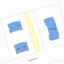 263 Watertown St, Newton MA 02458-1356 plot plan