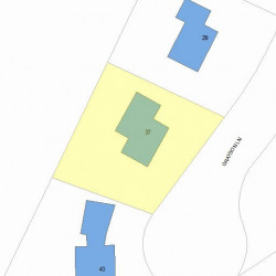37 Grayson Ln, Newton MA 02462-1020 plot plan