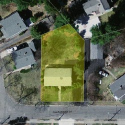 19 Charlemont St, Newton MA 02461-1907 aerial view